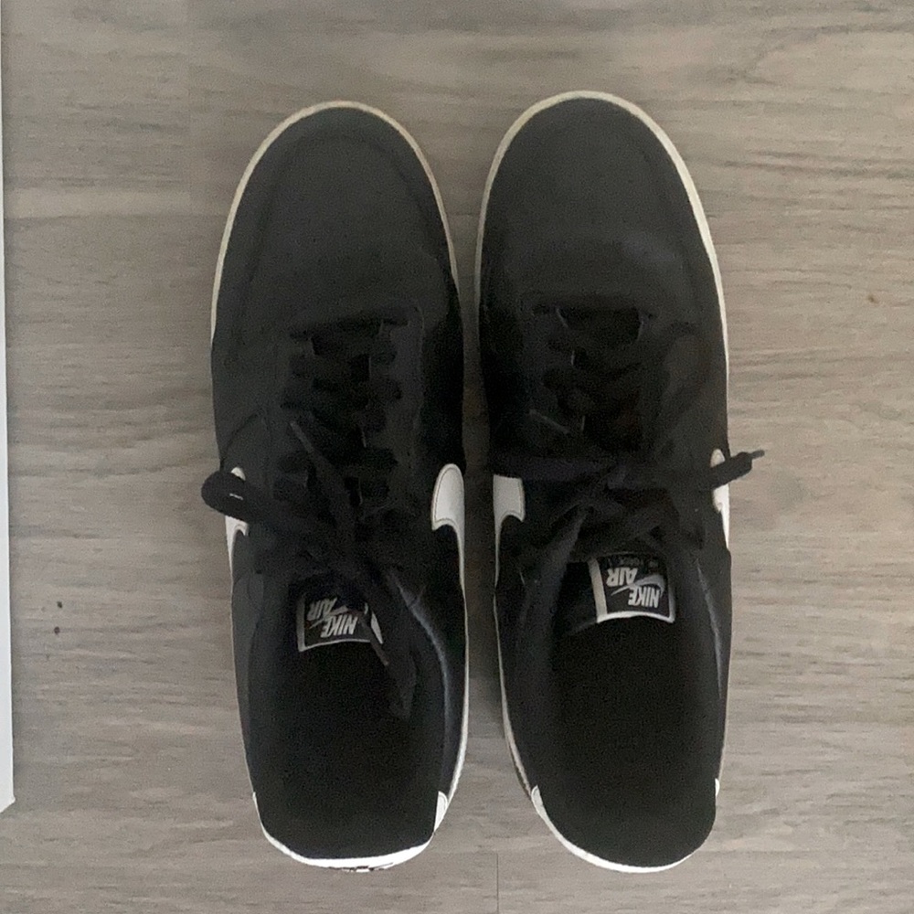 Black and white Air Force shoes size 12
